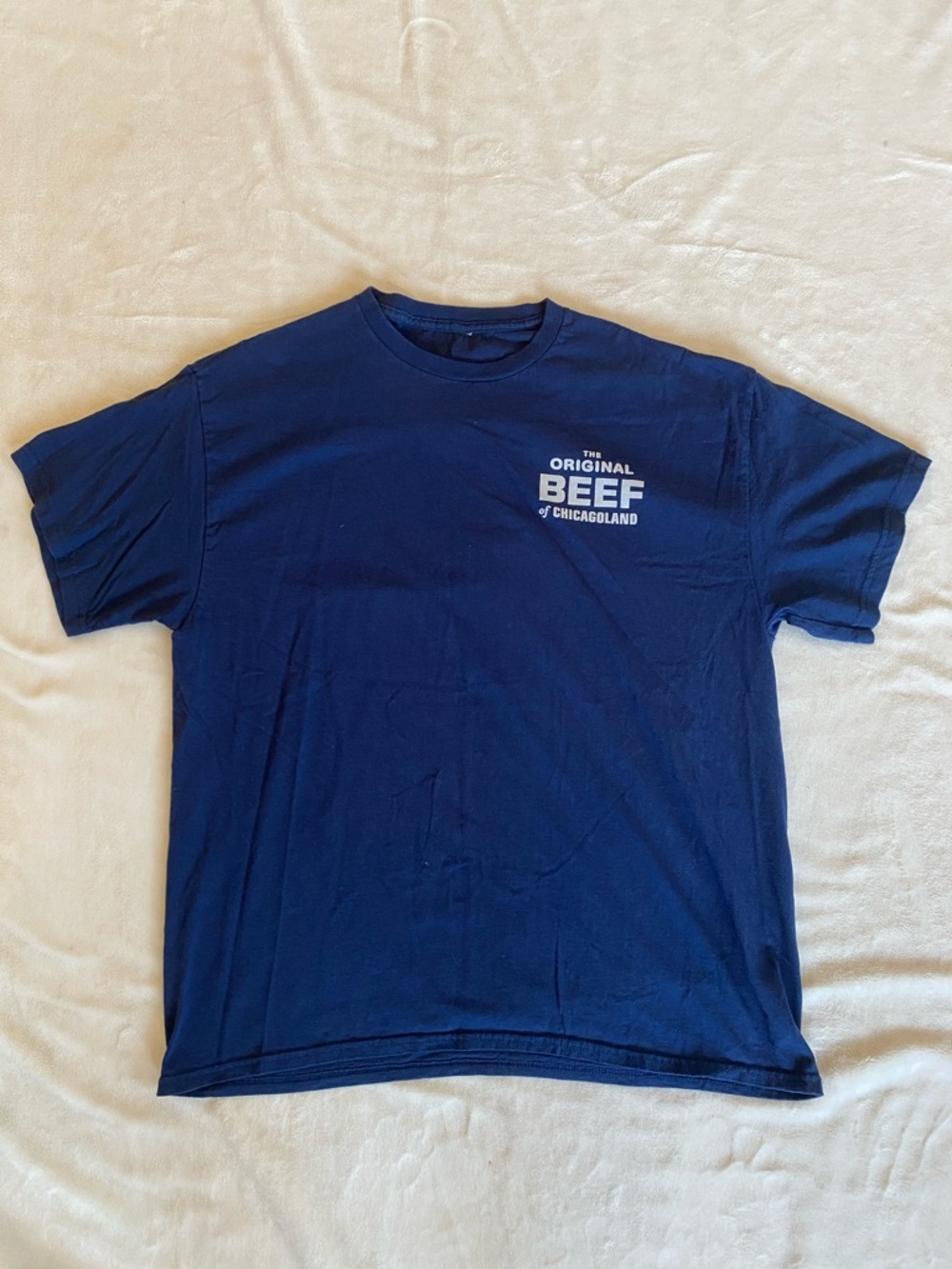 Original Beef of Chicagoland Men's Navy Graphic Tee